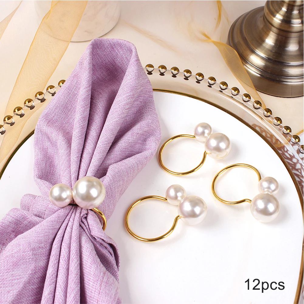 12pcs Thanksgiving Napkin Ring Parties Restaurants Rustproof Durable Metal Pearl Dinner Table Decorations Easy To Clean Banquet
12pcs Thanksgiving Napkin Ring Parties Restaurants Rustproof Durable Metal Pearl Dinner Table Decorations Easy To Clean Banquet