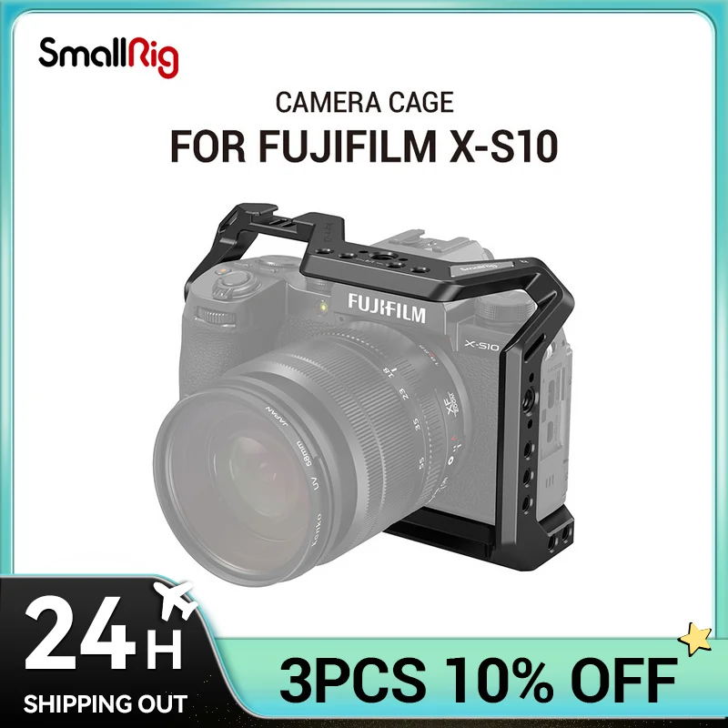 Корпус для камеры SmallRig DSLR, чехол с холодным башмаком 1/4 ''Arri Hole для камеры FUJIFILM X-S10 3087
Корпус для камеры SmallRig DSLR, чехол с холодным башмаком 1/4 ''Arri Hole для камеры FUJIFILM X-S10 3087