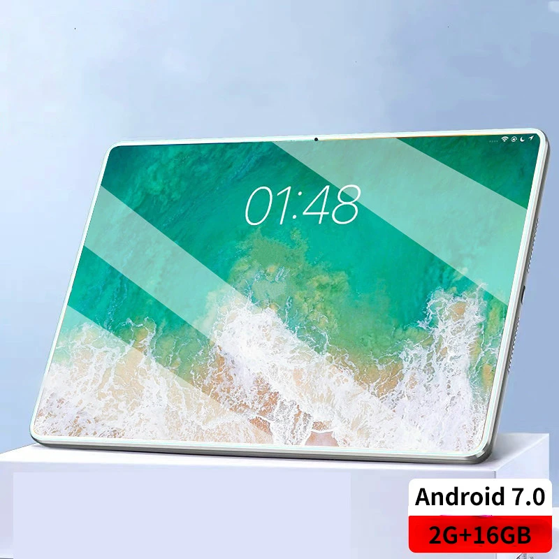 

Планшет с 10,1-дюймовым дисплеем, ОЗУ 2 Гб, ПЗУ 16 Гб, Android 2023, 2-мя слотами для SIM-карт, 10,1x7,0