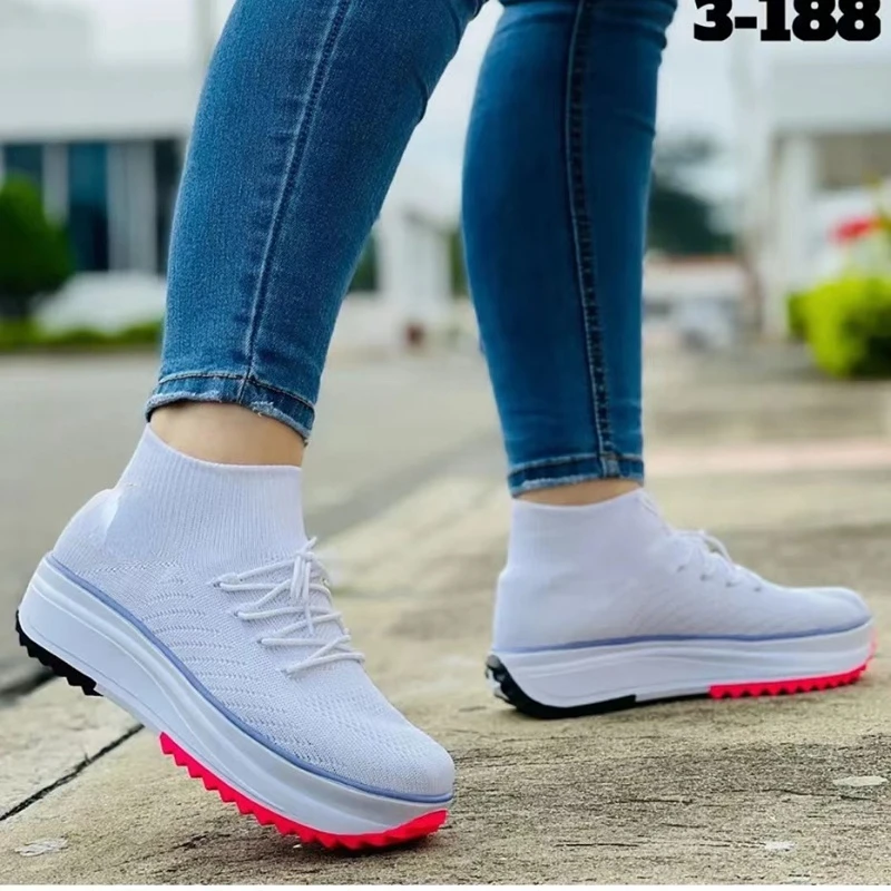 2022 New Women's Breathable Mesh Thick-soled Sneakers Vulcanized Shoes Women's Casual Shoes Women's Knitted Socks Deportes
2022 New Women's Breathable Mesh Thick-soled Sneakers Vulcanized Shoes Women's Casual Shoes Women's Knitted Socks Deportes