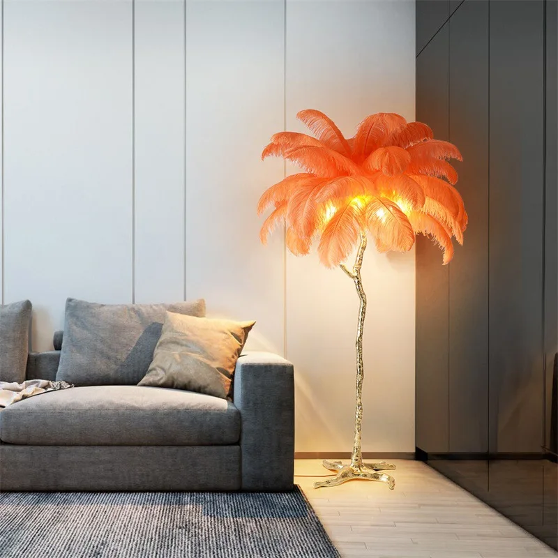 The latest explosion of creative net red ostrich feather floor lamp ins light luxury American resin all copper lamp
The latest explosion of creative net red ostrich feather floor lamp ins light luxury American resin all copper lamp