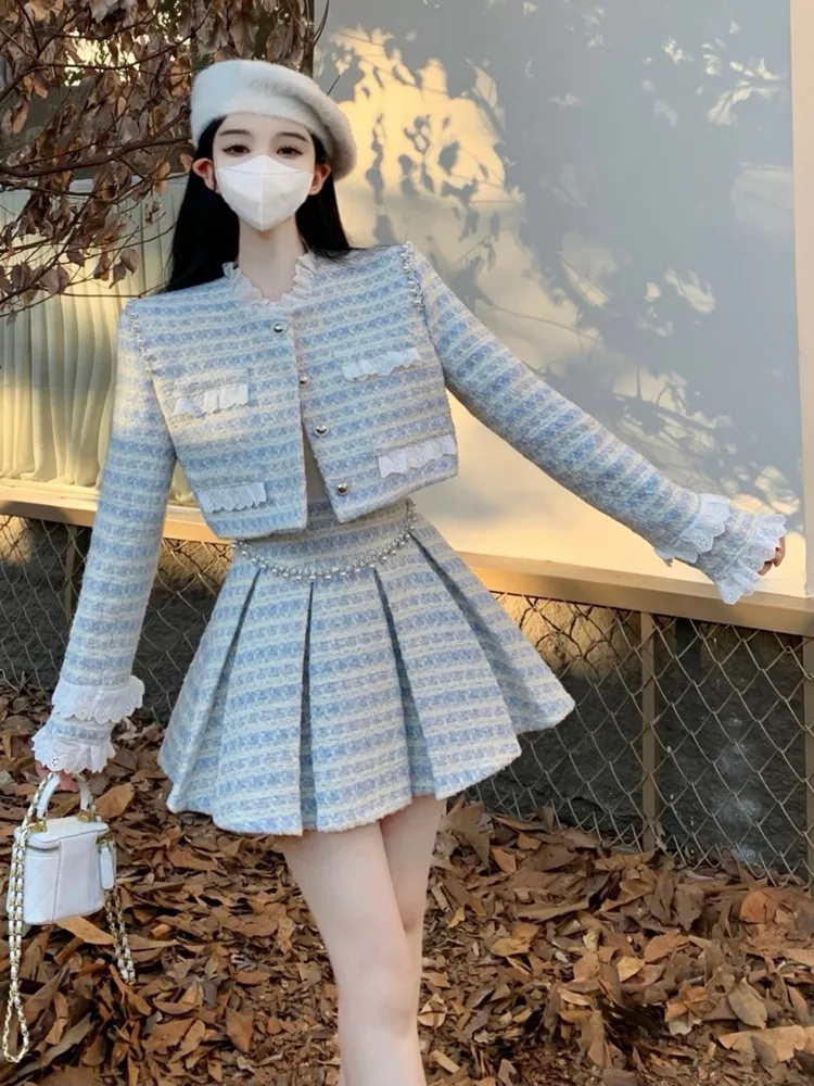 2022 fall winter New conjuntos de falda Jacket Top Women Coat+Mini Skirt sets two piece sets womens outifits ensemble femme
2022 fall winter New conjuntos de falda Jacket Top Women Coat+Mini Skirt sets two piece sets womens outifits ensemble femme