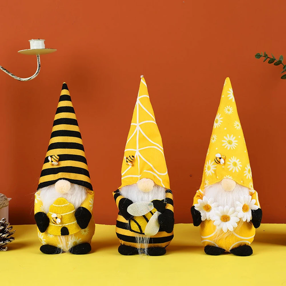 Gnome Faceless Doll Eco-friendly Bee Day Faceless Doll Plush Toy Soft Little Bee Gnome Doll Gifts for Friends Family
Gnome Faceless Doll Eco-friendly Bee Day Faceless Doll Plush Toy Soft Little Bee Gnome Doll Gifts for Friends Family