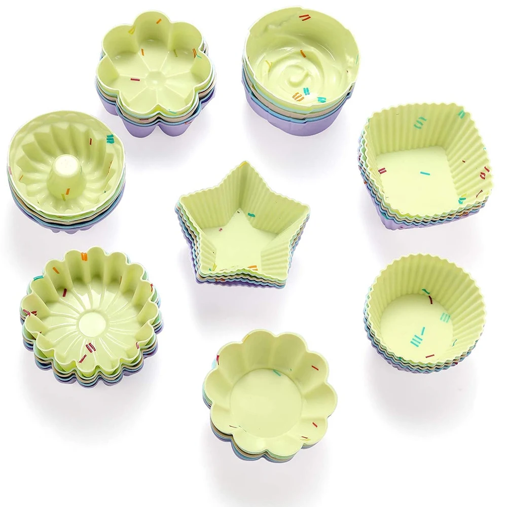Silicone Mold Cupcake Cake Muffin Silicone Baking Bakeware Mold Nonstick Heat Resistant Reusable Silicone Molds for Baking DIY
Silicone Mold Cupcake Cake Muffin Silicone Baking Bakeware Mold Nonstick Heat Resistant Reusable Silicone Molds for Baking DIY