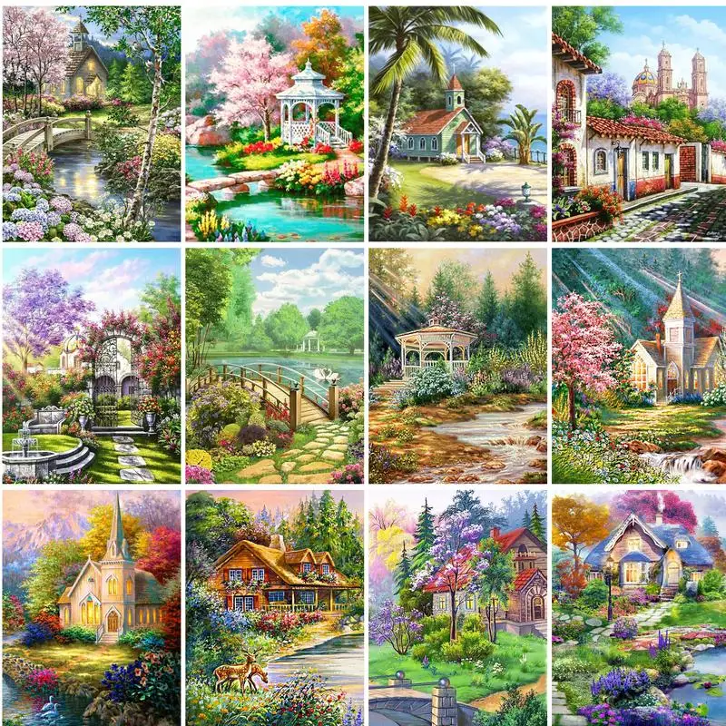 GATYZTORY 5D DIY Diamond Embroidery Scenery Rhinestone Picture Diamond Painting House Home Decoration
GATYZTORY 5D DIY Diamond Embroidery Scenery Rhinestone Picture Diamond Painting House Home Decoration