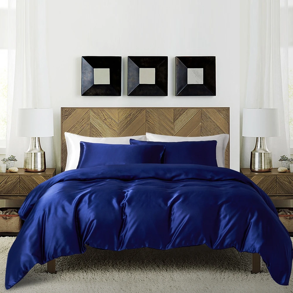 Evich Various Colours Bedding Set of Solid Color Satin 3Pcs High Quality Pillowcase and Quilt Cover Single Double Multi Size
Evich Various Colours Bedding Set of Solid Color Satin 3Pcs High Quality Pillowcase and Quilt Cover Single Double Multi Size