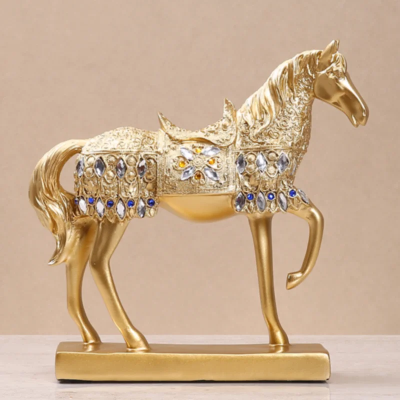 Creative Gold Horse Office Decoration Set Pieces Living Room Wine Cabinet Fortune Indoor Handicraft Furniture
Creative Gold Horse Office Decoration Set Pieces Living Room Wine Cabinet Fortune Indoor Handicraft Furniture