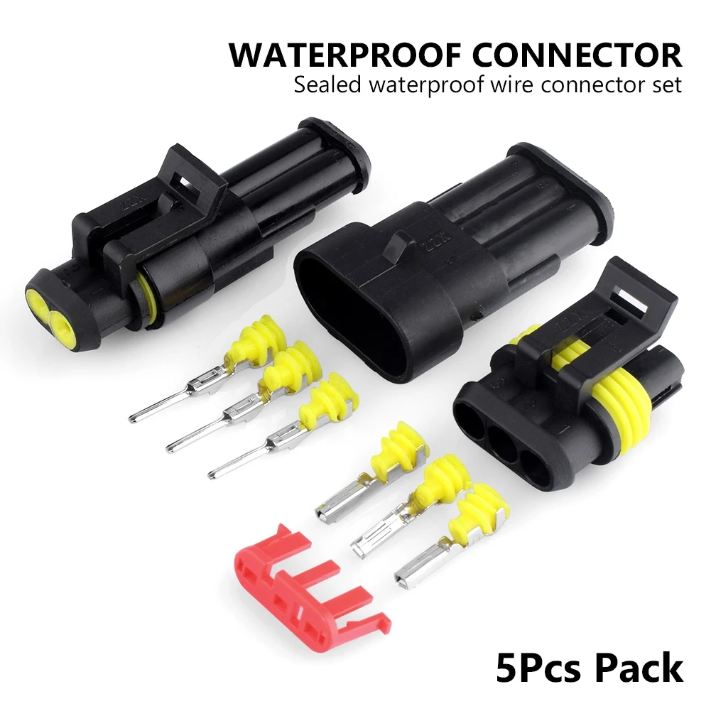 5Pcs/set Waterproof 1/2/3/4/5/6 Pin Way Seal Quad Bike 12A IP68 Electrical Automotive Wire Connector Plug Terminals Truck Car
5Pcs/set Waterproof 1/2/3/4/5/6 Pin Way Seal Quad Bike 12A IP68 Electrical Automotive Wire Connector Plug Terminals Truck Car