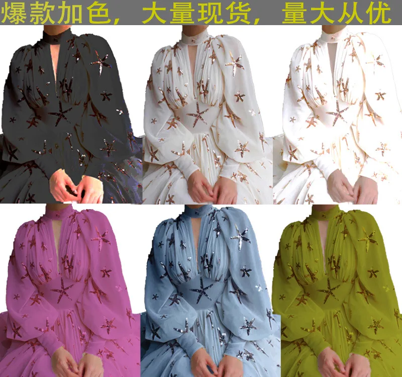 Women Elegant Long Dress V Neck Long Sleeveless High Split Fork Sequined Party Night Evening Dress Elegant Vestidos Noble 2022
Women Elegant Long Dress V Neck Long Sleeveless High Split Fork Sequined Party Night Evening Dress Elegant Vestidos Noble 2022