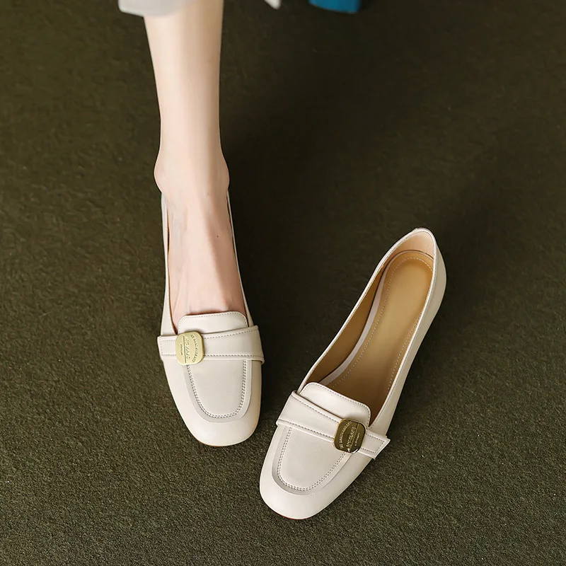 Original French Shoes for Women 2023 New Fashion Thick Heel Loafers Shallow Mouth Square Toe Slip-on British Leather Shoes
Original French Shoes for Women 2023 New Fashion Thick Heel Loafers Shallow Mouth Square Toe Slip-on British Leather Shoes