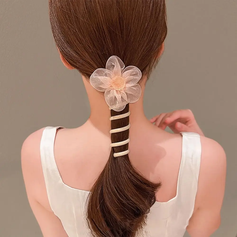 Transparent Telephone Line Hair Rope Straight Mesh Flower Transparent Hair Ring Elastic Korean Style Flower Ponytail Holder
Transparent Telephone Line Hair Rope Straight Mesh Flower Transparent Hair Ring Elastic Korean Style Flower Ponytail Holder