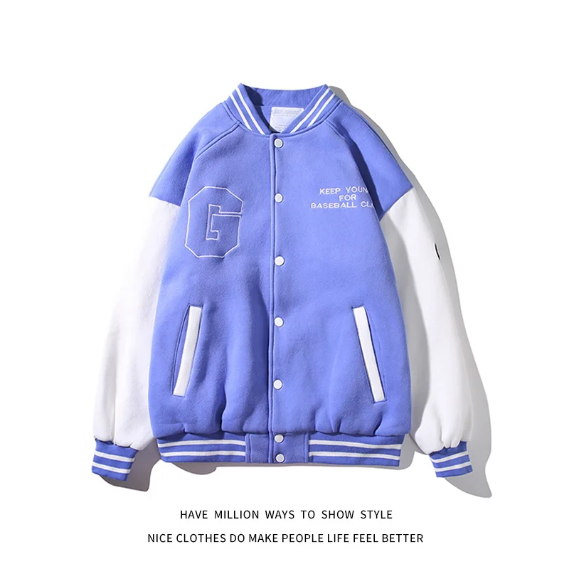 Arrival Woman Patchwork New Letter G Embroidery Baseball Bomber Varsity Jacket Unisex Man College Coat Autumn Winter Couple Chic
Arrival Woman Patchwork New Letter G Embroidery Baseball Bomber Varsity Jacket Unisex Man College Coat Autumn Winter Couple Chic