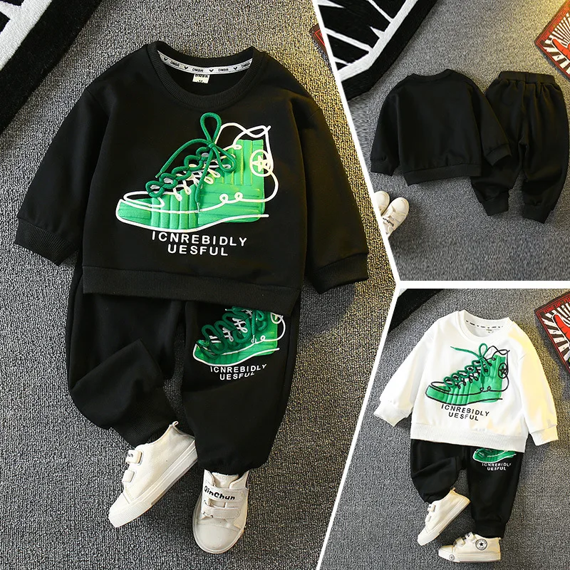 Autumn Spring Boy Sweater Trousers Set Sweatshirt Elastic Sweatpant Suit Kids Tracksuit Child Funny Top Pant Outfit 2-12 Years
Autumn Spring Boy Sweater Trousers Set Sweatshirt Elastic Sweatpant Suit Kids Tracksuit Child Funny Top Pant Outfit 2-12 Years