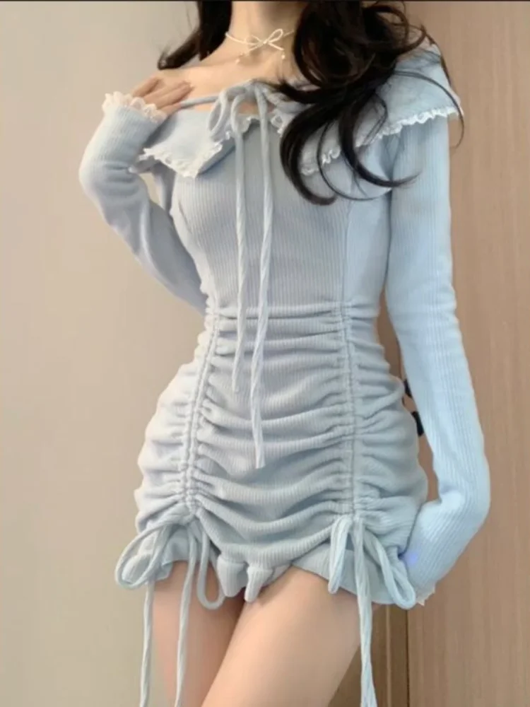 QWEEK Sexy Bodycon Dress Wrap Ruched Women Korean Style Kpop Off Shoulder Ruffle Mini Short Dresses Party Drawstring Summer 2023
QWEEK Sexy Bodycon Dress Wrap Ruched Women Korean Style Kpop Off Shoulder Ruffle Mini Short Dresses Party Drawstring Summer 2023