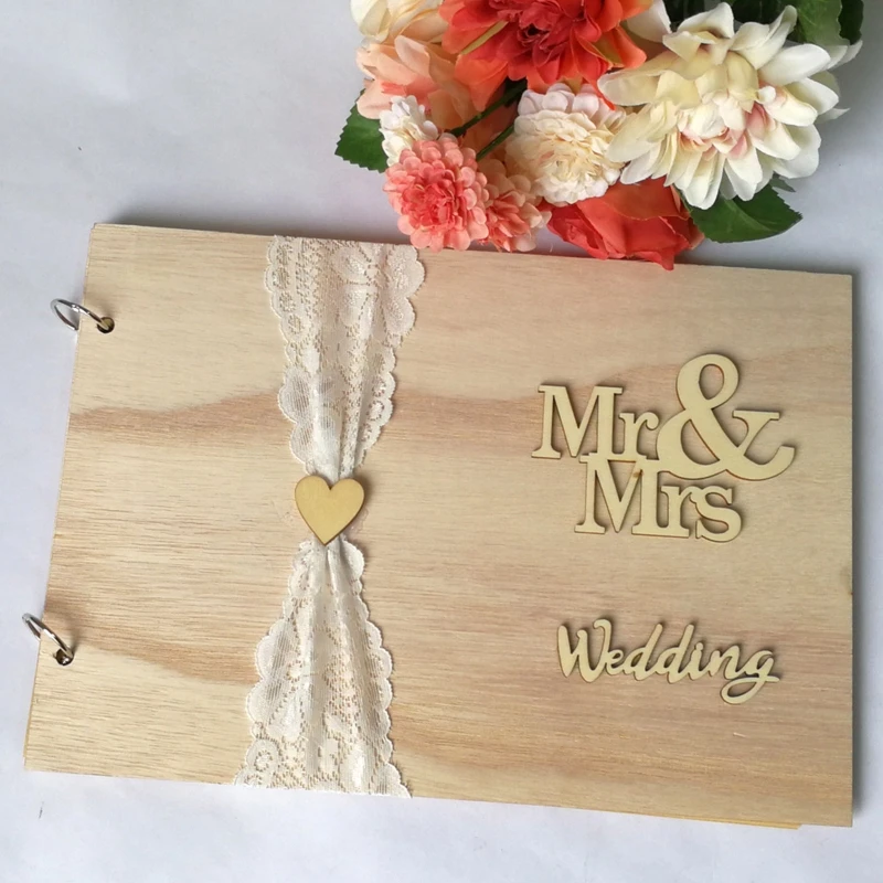 20Pages Wedding Guest Book Wedding Signs Wooden Wedding Signature Guest Book Mrs and Mr Photo Frame Wedding Decoration
20Pages Wedding Guest Book Wedding Signs Wooden Wedding Signature Guest Book Mrs and Mr Photo Frame Wedding Decoration