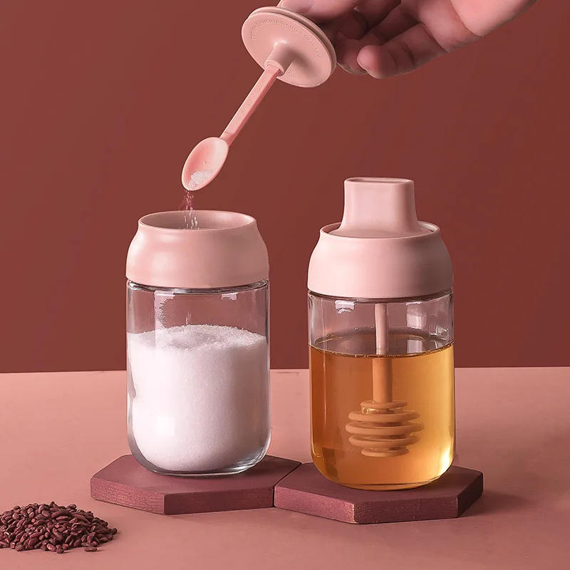Kitchen Seasoning Jar Glass Sealed Seasoning Bottle Spoon Cover One Seasoning Bottle Honey Bottle Oil Pot Salt Shaker
Kitchen Seasoning Jar Glass Sealed Seasoning Bottle Spoon Cover One Seasoning Bottle Honey Bottle Oil Pot Salt Shaker