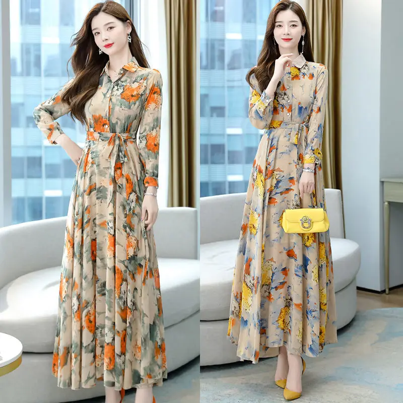 Goddess spring 2022 new printed long-sleeved dress western women high-end long skirt plus size vestido mujer summer robe longue
Goddess spring 2022 new printed long-sleeved dress western women high-end long skirt plus size vestido mujer summer robe longue