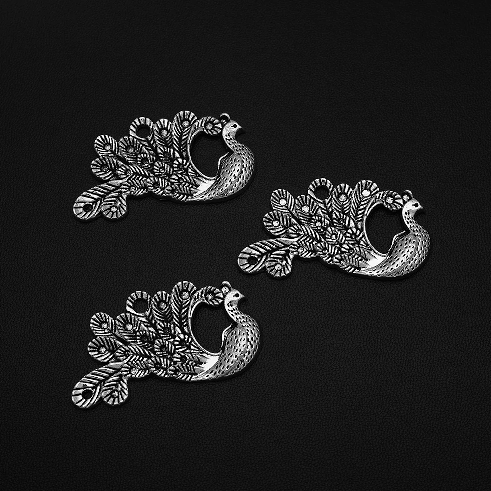 2pcs/Lots 44x25mm Antique Silver Plated Peacock Opening Screen Charms Bird Feathers Pendants For Diy Jewelery Accessories Crafts
2pcs/Lots 44x25mm Antique Silver Plated Peacock Opening Screen Charms Bird Feathers Pendants For Diy Jewelery Accessories Crafts