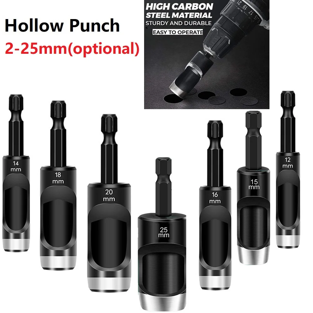 2~16mm Belt Leather Center Punch Hex Shank Hollow Punch Drill Bit For Drill Cardboard Leather Belt Plastic Board Woodwork
2~16mm Belt Leather Center Punch Hex Shank Hollow Punch Drill Bit For Drill Cardboard Leather Belt Plastic Board Woodwork