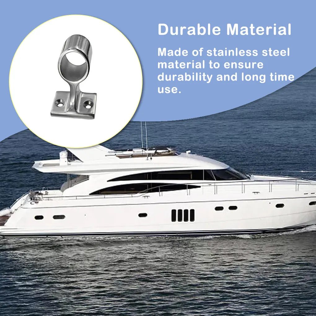 Держатель Прочный серебристый кронштейн из нержавеющей стали для лодок и яхт 
Держатель Прочный серебристый кронштейн из нержавеющей стали для лодок и яхт
