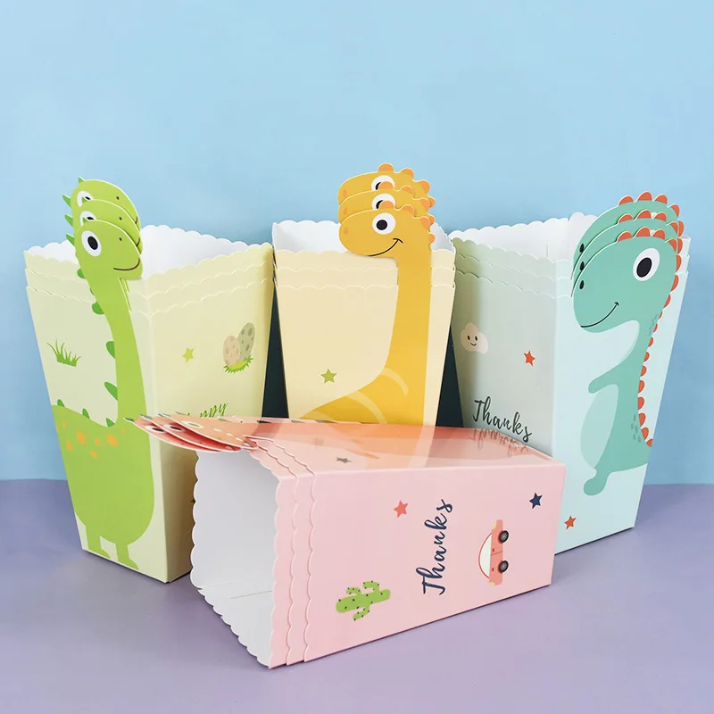 12Pcs Dinosaur Popcorn Box Birthday Cookie Box Jungle Party Baby Shower Favors Popcorn Box Snack French Fries Packaging Box
12Pcs Dinosaur Popcorn Box Birthday Cookie Box Jungle Party Baby Shower Favors Popcorn Box Snack French Fries Packaging Box