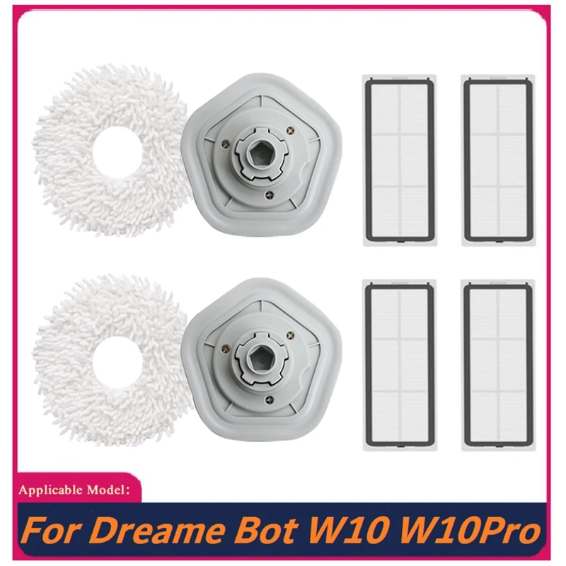 8Pcs For Dreame W10/W10 Pro Robot Vacuum Cleaner Washable HEPA Filter Mop Cloth Replacement Spare Parts
8Pcs For Dreame W10/W10 Pro Robot Vacuum Cleaner Washable HEPA Filter Mop Cloth Replacement Spare Parts