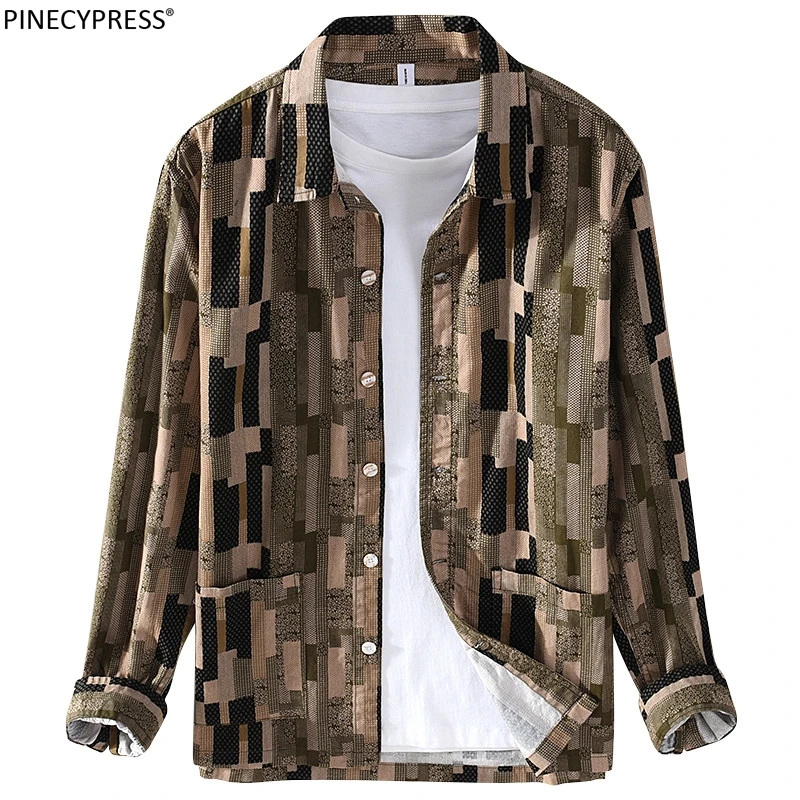 100% Cotton Anti-static Plaid Vintage Floral Casual Shirts for Men Autumn Spring Male Fashion Pockets Long Sleeve Man Shirt
100% Cotton Anti-static Plaid Vintage Floral Casual Shirts for Men Autumn Spring Male Fashion Pockets Long Sleeve Man Shirt