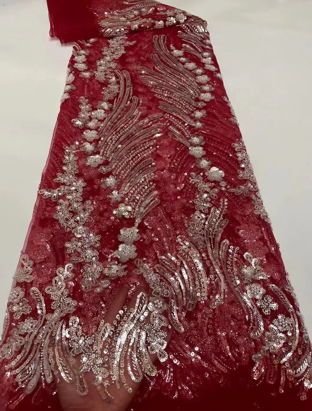 french lace fabric african lace fabric with beads top quality embroidery mesh tulle fabric
french lace fabric african lace fabric with beads top quality embroidery mesh tulle fabric