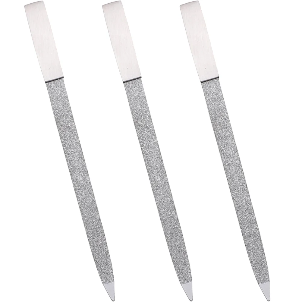 3 Pcs Double Sided Nail File Files Tools Household Metal Stainless Steel Sturdy
3 Pcs Double Sided Nail File Files Tools Household Metal Stainless Steel Sturdy