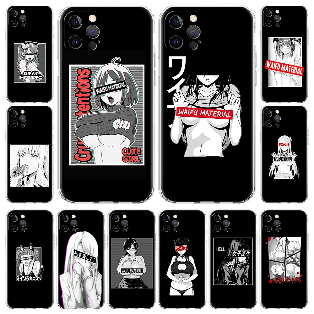 Hentai Anime Girl Black soft shell for iPhone 13 12 11 Pro Max 8 7 Plus SE 2020 X XR XS Max Shell Soft TPU Phone Case Coque Bag
Hentai Anime Girl Black soft shell for iPhone 13 12 11 Pro Max 8 7 Plus SE 2020 X XR XS Max Shell Soft TPU Phone Case Coque Bag