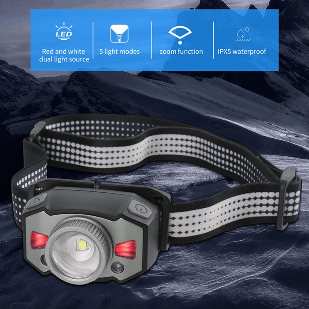 USB Rechargeable Headlamp Adults Universal Simple Fishing Cycling Camping Running Sensor Lamps Outdoor Headlamps
USB Rechargeable Headlamp Adults Universal Simple Fishing Cycling Camping Running Sensor Lamps Outdoor Headlamps
