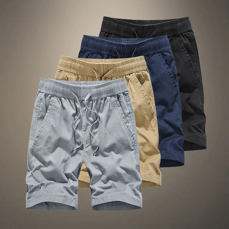2022 Summer 100% Cotton Solid Shorts Men High Quality Casual Business Social Elastic Waist Men Shorts New Beach Shorts Mens
2022 Summer 100% Cotton Solid Shorts Men High Quality Casual Business Social Elastic Waist Men Shorts New Beach Shorts Mens