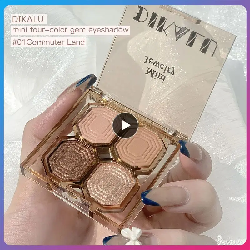 Brighten Sparkling Eyes 4 Color Eye Shadow Palette Dikalu Delicate Eyeshadow Shimmer Shiny Sequins Pigments Eyes Makeup
Brighten Sparkling Eyes 4 Color Eye Shadow Palette Dikalu Delicate Eyeshadow Shimmer Shiny Sequins Pigments Eyes Makeup