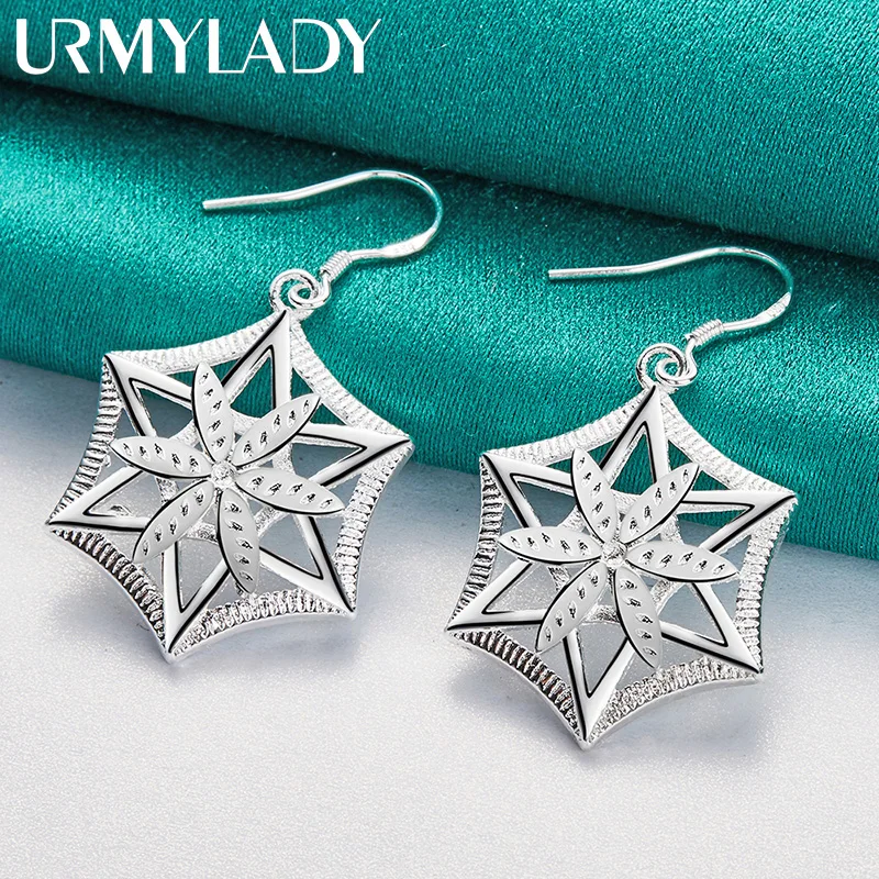 URMYLADY 925 Sterling Silver Hexagon Earrings For Women Wedding Party Fashion Jewelry
URMYLADY 925 Sterling Silver Hexagon Earrings For Women Wedding Party Fashion Jewelry
