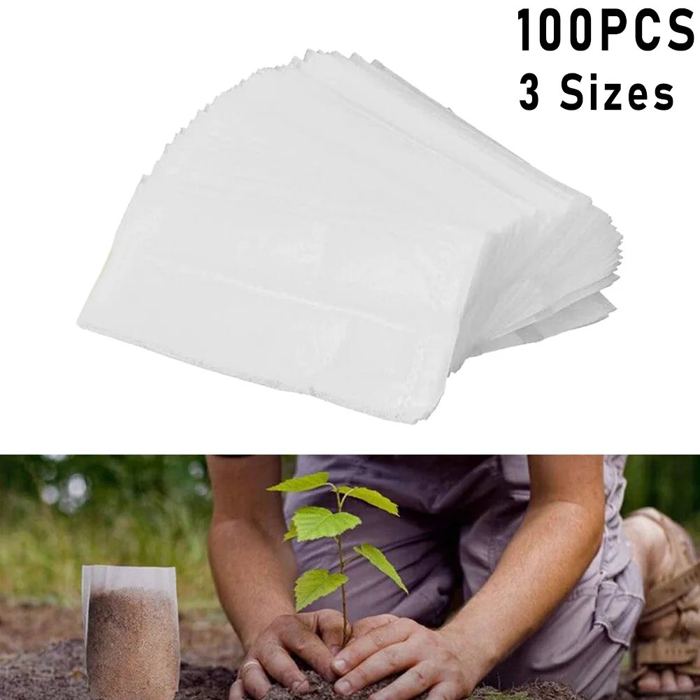 100pcs Garden Nursery Pots Planting Nutrition Bag Propagation Container Seedling Bag Nutrition Bowl Flowers Bag Biodegradable
100pcs Garden Nursery Pots Planting Nutrition Bag Propagation Container Seedling Bag Nutrition Bowl Flowers Bag Biodegradable