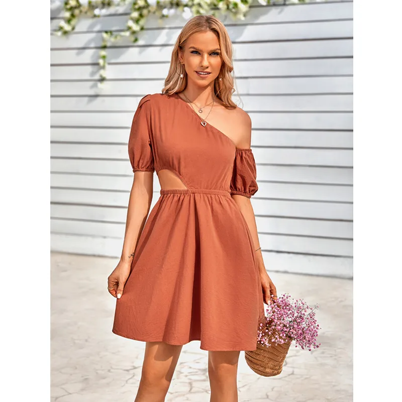 Женское асимметричное платье с вырезами, повседневное голубое мини-платье с короткими рукавами-фонариками и поясом на резинке, Новинка лета 2023
Женское асимметричное платье с вырезами, повседневное голубое мини-платье с короткими рукавами-фонариками и поясом на резинке, Новинка лета 2023