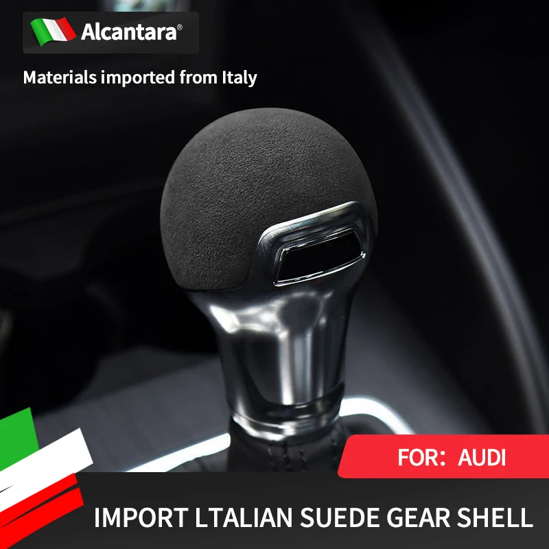 Alcantara gear head cover flip fur for Audi A3/S3/Q2L car interior high-end modified gear handle cover
Alcantara gear head cover flip fur for Audi A3/S3/Q2L car interior high-end modified gear handle cover