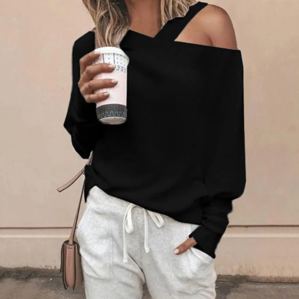 Женские зимние рубашки, женская модная блузка с косым воротником и рукавом, Длинная женская блузка, рубашки с длинным рукавом для женщин, те... 
Женские зимние рубашки, женская модная блузка с косым воротником и рукавом, Длинная женская блузка, рубашки с длинным рукавом для женщин, те...