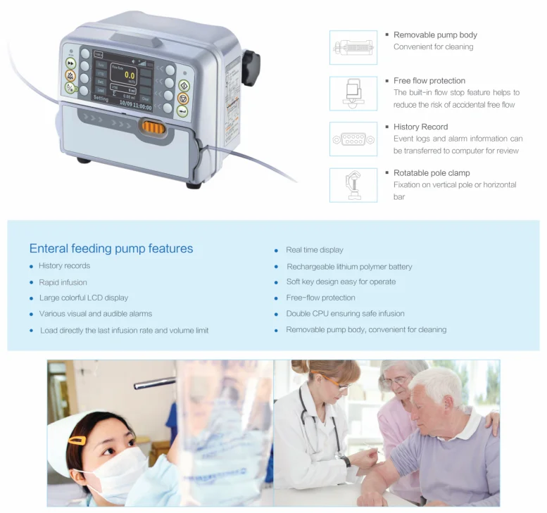 Hospital instrument Nutrition Clinic Enteral Syringe Infusion Feeding Pump For Patients
Hospital instrument Nutrition Clinic Enteral Syringe Infusion Feeding Pump For Patients