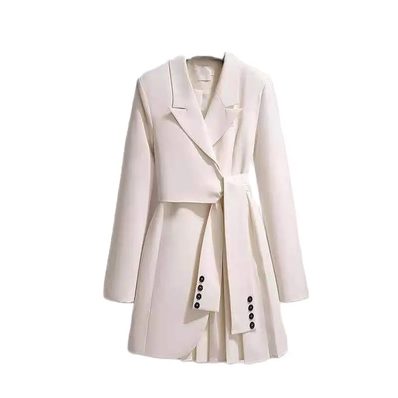 Fashion Design Women's Windbreaker Mid-length Elegant Loose Black White Spring Autumn Suit Jacket Female Outerwear Tops4XL
Fashion Design Women's Windbreaker Mid-length Elegant Loose Black White Spring Autumn Suit Jacket Female Outerwear Tops4XL