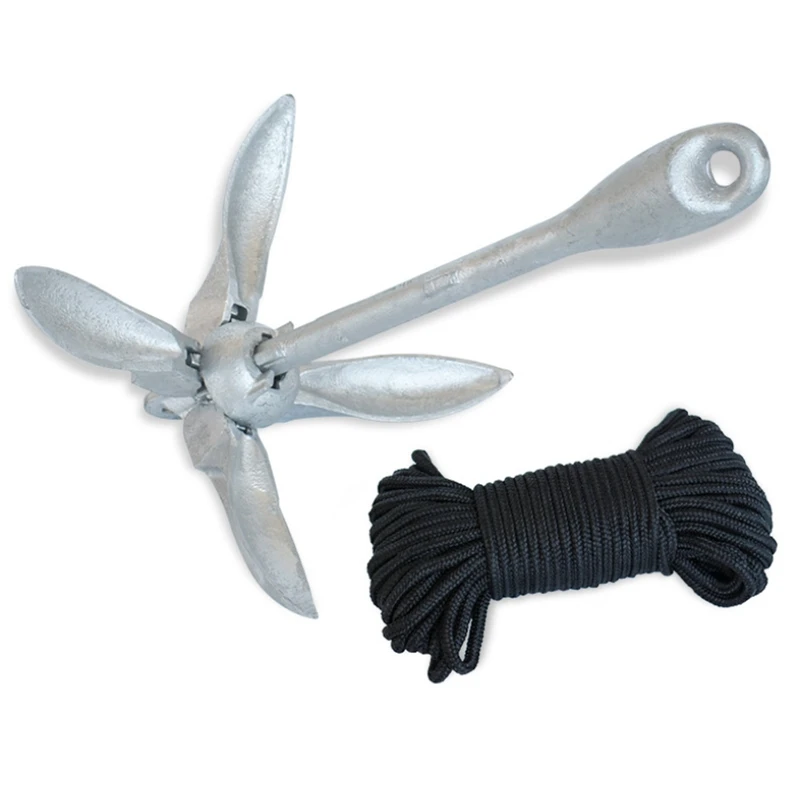 Inflatable Boat Rubber Boat Anchor 31Cm Galvanized 1.5Kg Foldable Carbon Steel Anchor With 20 Meters Of Rope
Inflatable Boat Rubber Boat Anchor 31Cm Galvanized 1.5Kg Foldable Carbon Steel Anchor With 20 Meters Of Rope