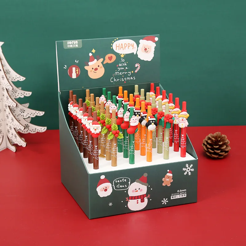 36 pieces/set of Christmas series Kawaii 0.5mm Neutral pen set Student signature Creative stationery Office stationery gifts
36 pieces/set of Christmas series Kawaii 0.5mm Neutral pen set Student signature Creative stationery Office stationery gifts