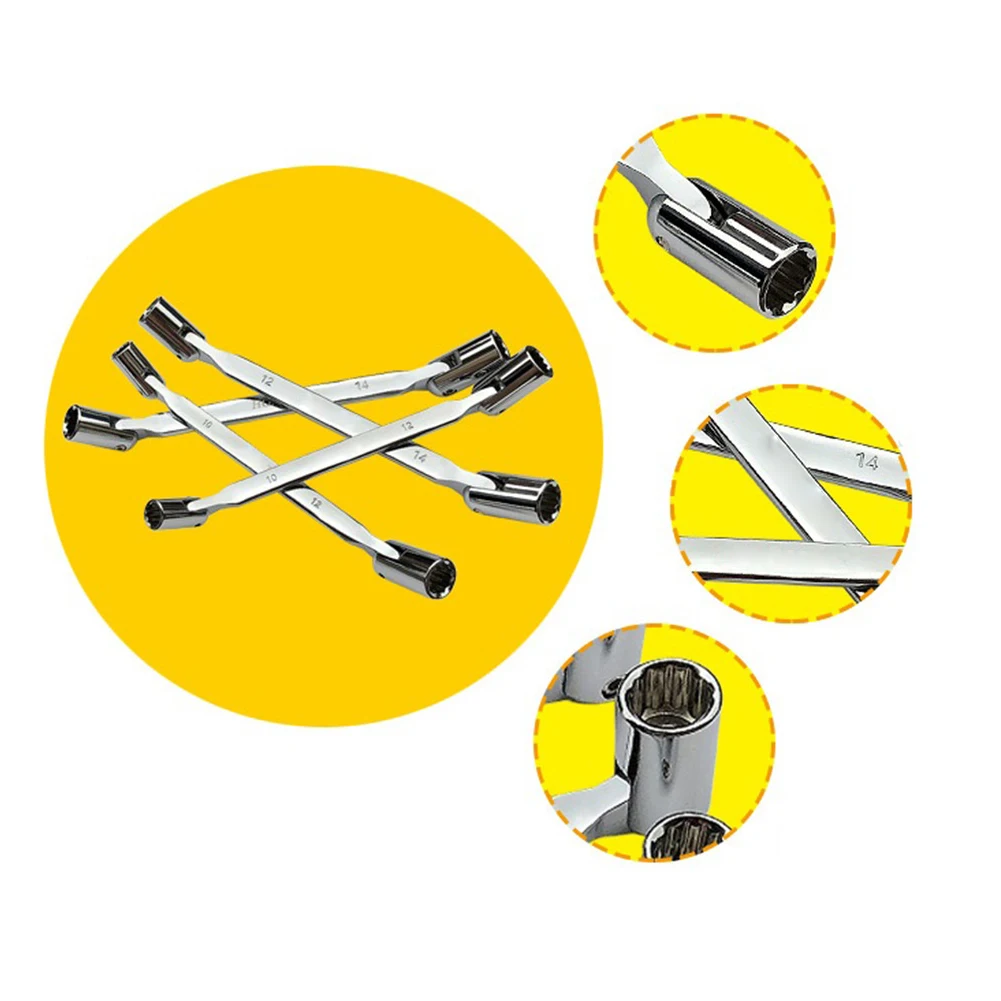 1 Pc Socket Wrench 12 Point Double Head Flexible Head Swivel-Socket Wrench 180 Degree Folding Wrench 12-angle Hand Tools
1 Pc Socket Wrench 12 Point Double Head Flexible Head Swivel-Socket Wrench 180 Degree Folding Wrench 12-angle Hand Tools