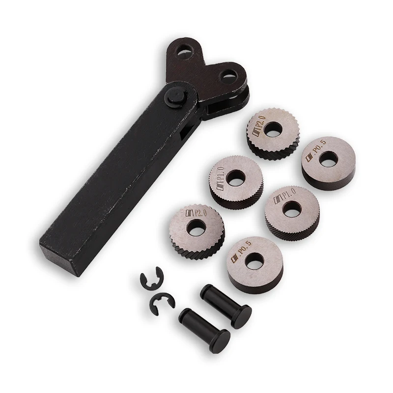 6PCS Reticulated Knurling Knife 0.5mm 1.0mm 2.0mm HSS Inner Hole with1PCS Steel Lathe Tool Holder Hob
6PCS Reticulated Knurling Knife 0.5mm 1.0mm 2.0mm HSS Inner Hole with1PCS Steel Lathe Tool Holder Hob