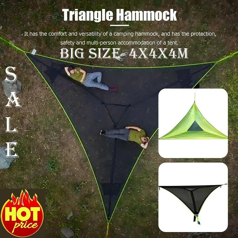 Portable Camping Cot Folding Triangle Mesh Hammock Outdoor Sleeping Camp Bed Tent Hanging Hammock Leisure Camping Bed for Hiking
Portable Camping Cot Folding Triangle Mesh Hammock Outdoor Sleeping Camp Bed Tent Hanging Hammock Leisure Camping Bed for Hiking