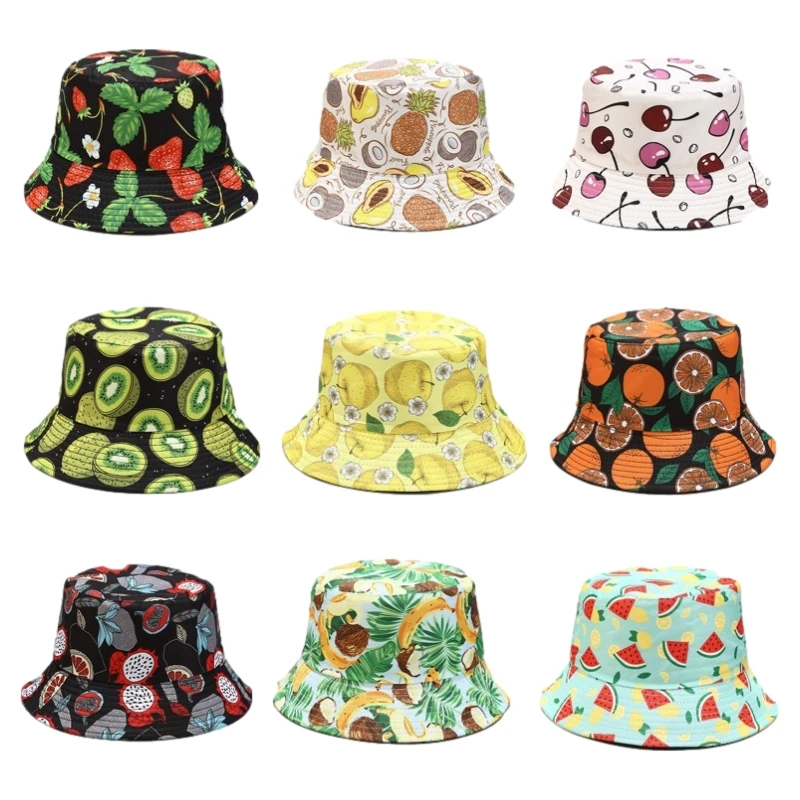 New Bucket Hats for Women Sun Beach Cap Teens Girls Summer Fruit Print Cotton Bucket Hat Men Outdoor Panama Fisherman's Caps
New Bucket Hats for Women Sun Beach Cap Teens Girls Summer Fruit Print Cotton Bucket Hat Men Outdoor Panama Fisherman's Caps