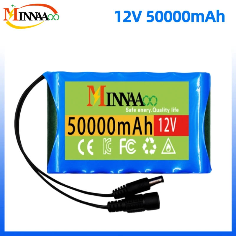 18650 3S2P 12V 50000mah Original Lithium Ion Battery DC 12.6V 50Ah Rechargeable CCTV, Camera Monitor Replacement Battery+Charger
18650 3S2P 12V 50000mah Original Lithium Ion Battery DC 12.6V 50Ah Rechargeable CCTV, Camera Monitor Replacement Battery+Charger