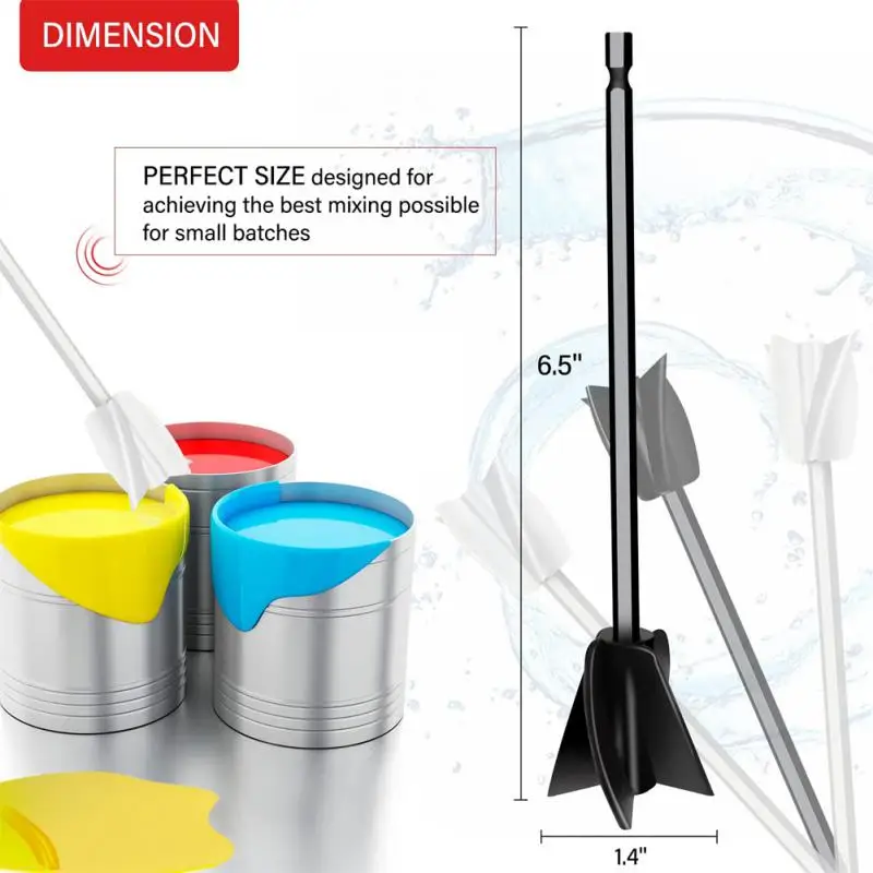 

Epoxy Mixing Stick Paint Stirring Rod Putty Cement Paint Mixer Attachment With Drill Chuck For Mixes Epoxy Resin Latex Oil Paint
