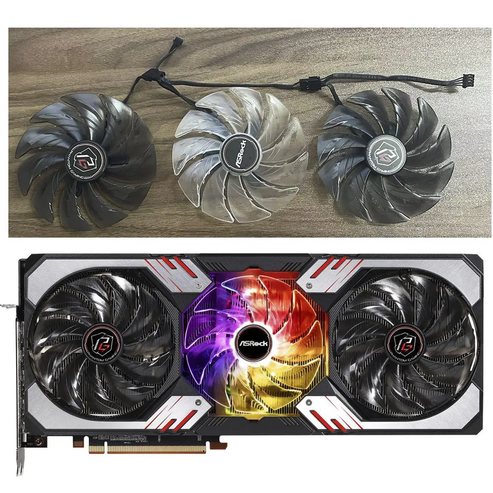 New 87MM Cooler Fan Replacement For Asrock AMD Radeon RX 6600 6700 XT 6800 Phantom Gaming Graphics Video Cards Cooling Fans
New 87MM Cooler Fan Replacement For Asrock AMD Radeon RX 6600 6700 XT 6800 Phantom Gaming Graphics Video Cards Cooling Fans