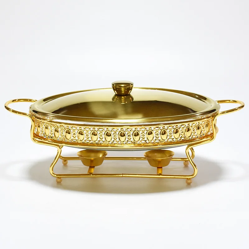 Stainless Steel Glass Serving Dish hot pot small chafing dish Food Warmer Buffet Luxury Golden Oval Hotel Wedding Chafing Dish
Stainless Steel Glass Serving Dish hot pot small chafing dish Food Warmer Buffet Luxury Golden Oval Hotel Wedding Chafing Dish